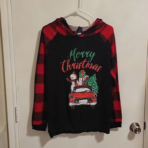 Merry Christmas Hoodie Size Medium Happy Holidays‎ Sweater Party